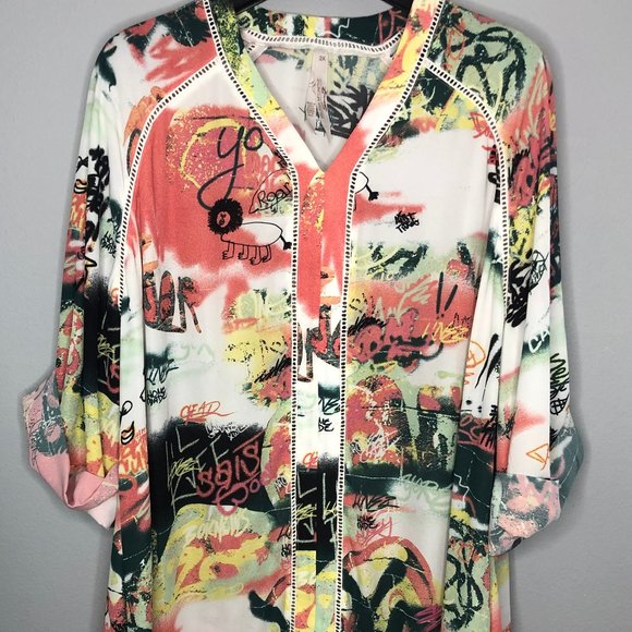 Lane Bryant Tops - Lane Bryant Melissa McCarthy tunic blouse  Size 2X